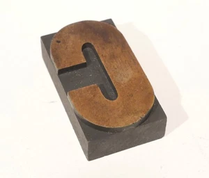 Vintage Buchstabe "C" Holz Brief Presse Druckblock 3-1/4 Zoll - Bild 1 von 2