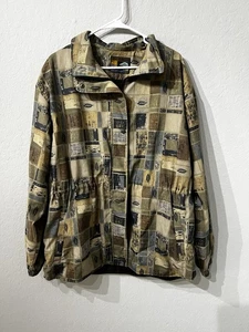 Vintage Forresters GORE-TEX Windbreaker Jacket Abstract Art Large Gorpcore 90s - Picture 1 of 15