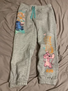 Disney Lilo & Stitch Damen Jogginghose grau Übergröße XL 15-17 Lounge Hose - Bild 1 von 9