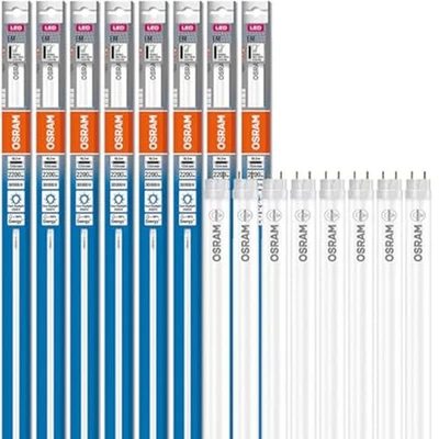 8 x 150cm Osram LED T8 G13 Röhre 18,3W wie 58W 6500K tageslichtweiß EM PLASTIC - Bild 1 von 4