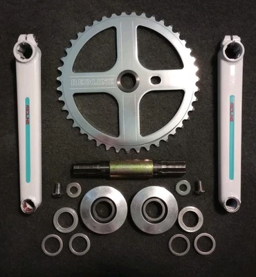 80s Redline Flight 401 Crankset & Bottom Bracket Sprocket Vintage Old School BMX - Image 1 of 4