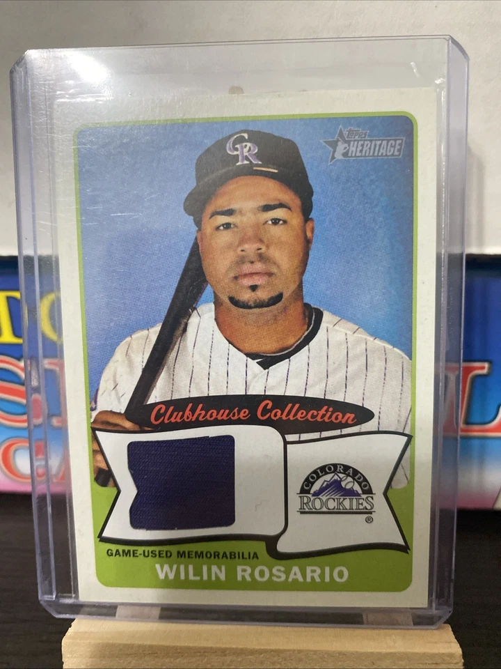 2014 Topps Heritage - Clubhouse Collection Relics Wilin Rosario #CCR-WR (MEM) - Image 1 of 3