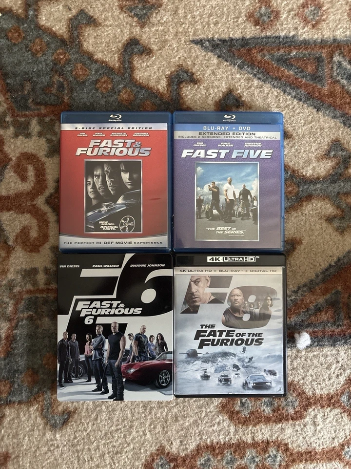Fast & Furious Blu-ray/4k  Lot (4 Movies) - Image 1 of 1
