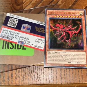 Yu-Gi-Oh! TCG Slifer the Sky Dragon Ungradable PSA Card Miscut - Picture 1 of 1