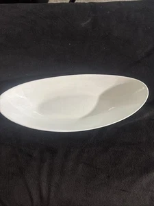 13x6 White Bone China Oblong Serving Dish By Fortessa - Imagen 1 de 7