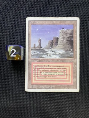 Plateau – Revised Edition – Dual Land – Vintage MTG – MP – 1994 - Image 1 of 2