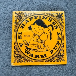 Happiness Is A Warm Puppy 1st Print PB Book Charles Schultz Peanuts Snoopy - Bild 1 von 4