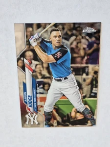 Tarjeta de béisbol Aaron Judge 2020 Topps actualización cromada #U-90 New York Yankees - Imagen 1 de 2