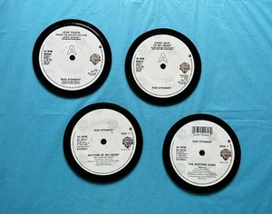 4 Stab Stewart Untersetzer, gefertigt aus Original Schallplatten schwarz Samtrücken, verpackt - Bild 1 von 7