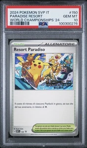 2024 Pokemon ITALIAN World Championships Resort Paradiso-Paradise SVP 150 PSA 10 - Photo 1/2