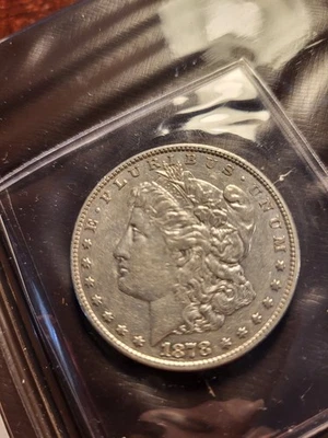 1878 Morgan Silver Dollar, 8TF, ANACS MS65, *HISTORIC ANACS HOLDER*  invrd  rd21 - Image 1 of 4