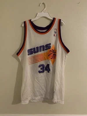 Vintage Charles Barkley #34 Suns Jersey- Champion Licensed Size 44 White 1990s - Image 1 of 4