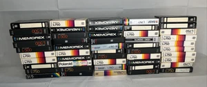 Lot of 10 Vintage Beta Betamax Recorded Blank Tapes Sony Memorex Scotch BASF Etc - Picture 1 of 2