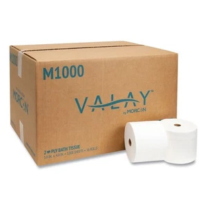 Morcon Paper M1000 2-Ply Septic Safe Small Core Bath Tissue - White (36/CT) New - Picture 1 of 7