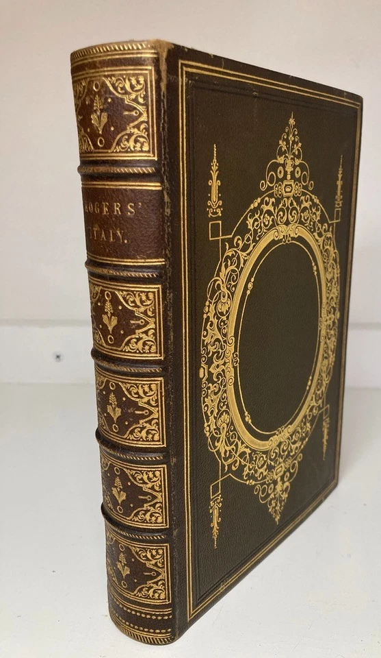 Rogers' ITALY (1842) / HAARHAUS Fine Leather Binding / J.M.W. Turner Engravings — 第 1/4 张图片