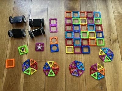 MAGFORMERS ❤️ Original ❤️ 68 Teile Magnet Spielzeug WIE NEU - Bild 1 von 4