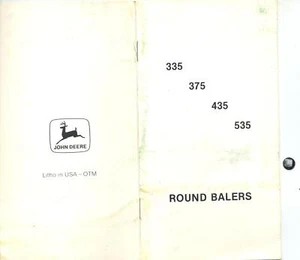 John Deere 335 375 435 535 Round Balers Sales Booklet - Picture 1 of 1