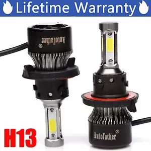 2x High Power LED Lights Bulbs Hi/Lo Beam 6000K-6500K White 3600W 360000LM - Picture 1 of 18