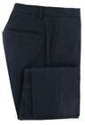 Incotex Midnight Navy Blue Micro-Check Cotton Blend Pants - Slim - (898)