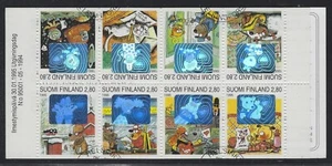 1995 Finland Scott #356a - Dog Hill Kids Complete Booklet - Used - Picture 1 of 2