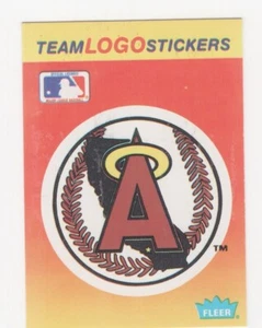 1991 FLEER BASEBALL TEAM LOGO STICKER CALIFORNIA ANGELS - Picture 1 of 2