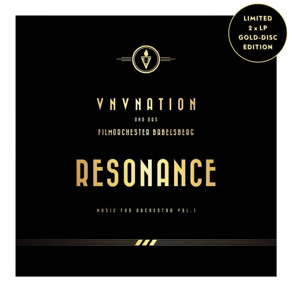 VNV NATION Resonance - 2LP / Gold Vinyl (Filmorchester Babelsberg) - Bild 1 von 1