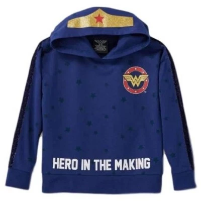 Mujer Maravilla - Niñas "Héroe en Fabricación" Sudadera con Capucha Sudadera con Capucha - XL (14-16) Foto 1 de 4