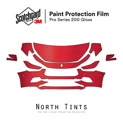 Kit de sutiã transparente Maserati Ghibli GranSport 2018-2021 3M PRO Series filme pré-cortado PPF - Imagem 1 de 4