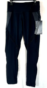 90 Degree by Reflex Women's XS BLACK PW72381 Vented Leggings Ankle Tight NEW - Picture 1 of 6