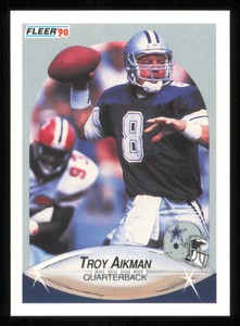 1990 Fleer #384 Troy Aikman Football Card - Near Mint or Better