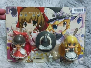 Touhou Super Deformed Series Hakurei Reimu Kirisame Marisa Figure 2009 3.4-3.9in - Picture 1 of 4