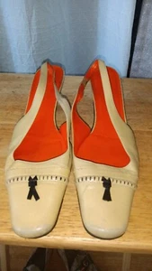 VINTAGE GUCCI SLINGBACK SANDALS sz 9B - Picture 1 of 10