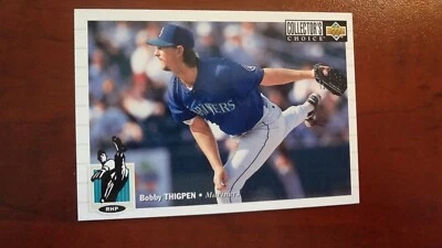 1994 UPPER DECK COLLECTOR'S CHOICE # 516 BOBBY THIGPEN   BASEBALL CARD - Image 1 of 2
