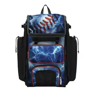 Boombah Catchers Baseball/Softball Superpack - Gear/Bat Bag Backpack - Lightning - Picture 1 of 12