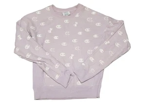 Champion Reverse Weave Lavender Crewneck Sweatshirt Size Small STAINED - Picture 1 of 9