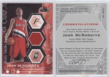 2007-08 Topps Stadium Club Full Court Press Relics /499 Josh McRoberts Rookie RC