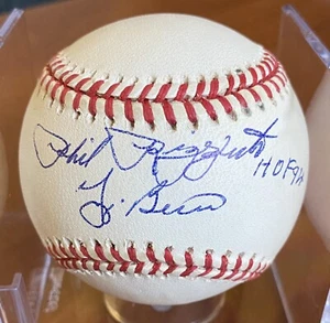 ๐HOF Phil Rizzuto & HOF Yogi Berra PSA/DNA Signed Baseball ๐ - Picture 1 of 4
