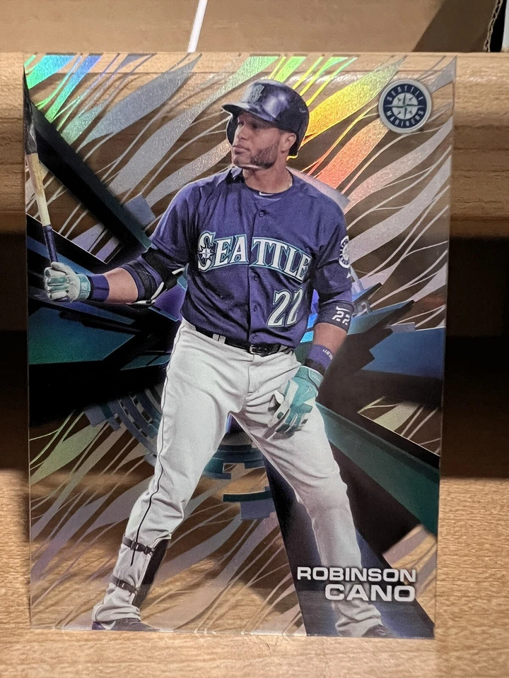 2015 Topps High Tek Baseball Robinson Cano Grass Pattern Mariners Card HT-RCO - Image 1 of 2