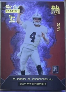 2023 Wild Card Matte Aidan O’Connell /75 RC RED ROOKIE HEAT SP #RH-AO Raiders - Bild 1 von 2