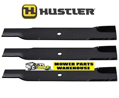 3 MOWER BLADES FOR HUSTLER 52" RAPTOR 603995 795526 783753 MADE IN USA