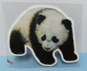 Smithsonian NATIONAL ZOO ~ laminated National Zoo PANDA cut-out w. info - DECAL - Picture 1 of 4