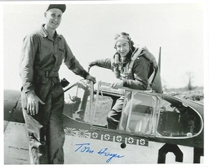 Tom Hayes signiertes 8x10 Foto WWII Ace #2 - Bild 1 von 1
