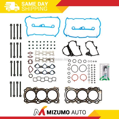 Head Gasket Set Head Bolts Fit 14-19 Infiniti G37 M37 Q40 Q50 Nissan 370Z 3.7L - Image 1 of 4