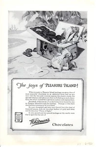 1926 Vintage print ad Pleasure Island Whitman's chocolate Cancer Metropolitan Li - Picture 1 of 2
