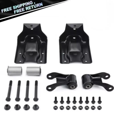 Rear Leaf Spring Hanger Bracket and Shackle Kit For Chevy Silverado GMC Sierra - Image 1 of 4