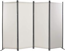 Room Dividers Folding Privacy Screens 4 Panel Partition for Office Home School