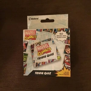 MARVEL COMICS TRIVIA QUIZ JUEGO DE CARTAS CUMPLEAÑOS NIÑOS ADULTOS CONOCIMIENTO - Imagen 1 de 1