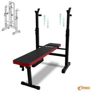 PANCA PIANA PALESTRA PIEGHEVOLE INCLINABILE CON PORTA BILIANCIERE BODYBUILDING - Zdjęcie 1 z 10