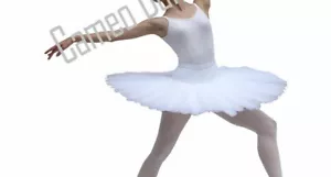 Tutú de ensayo profesional blanco talla grande - Imagen 1 de 1