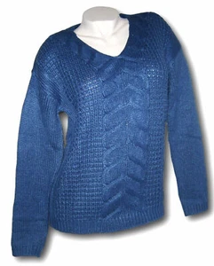 Chillytime Basic  Pullover  Gr 32 34 XS  36 38 S  oversize  kuschelig  blau  neu - Bild 1 von 3